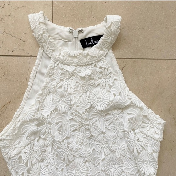 Love Poem Ivory Lace Mini Dress XS - Picture 10 of 11
